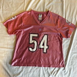 Chicago Bears NFL team apparel pink #54 Urlacher Jersey womens XL